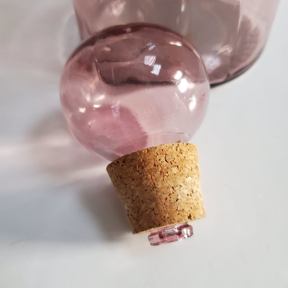 Tall Carafe Decanter w/ Stopper  by Vidrios San Miguel Spain Recycled Glass Made - Picture 7 of 11